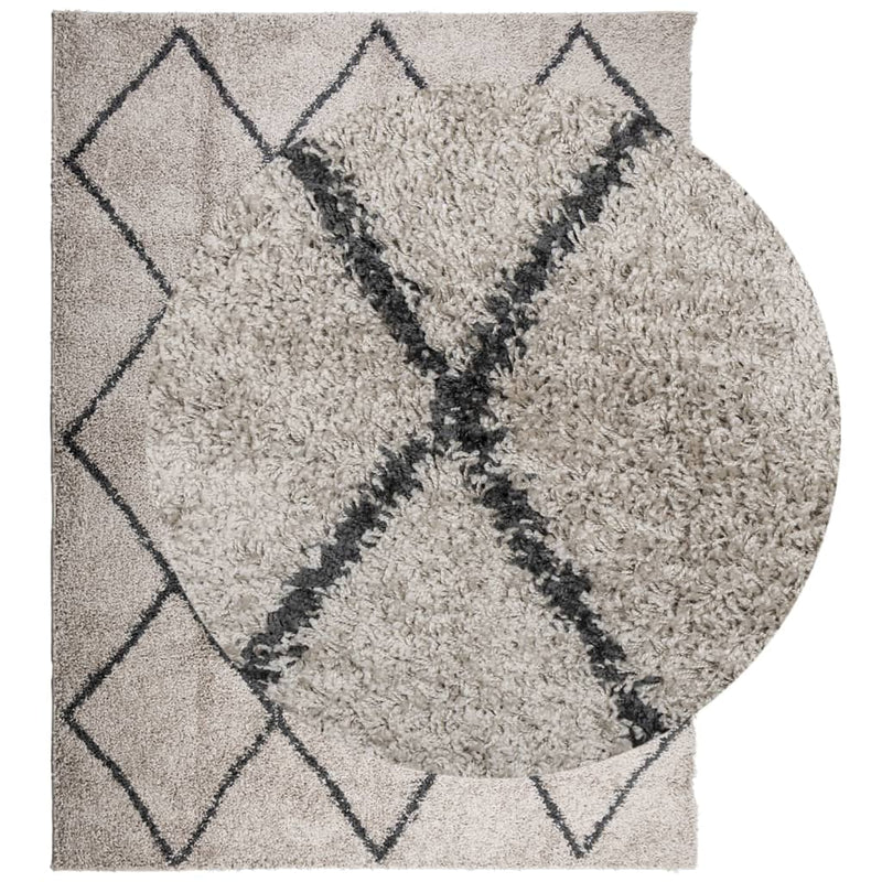 Load image into Gallery viewer, Vidaxl vloerkleed pamplona shaggy hoogpolig 300x400 cm beige antraciet
