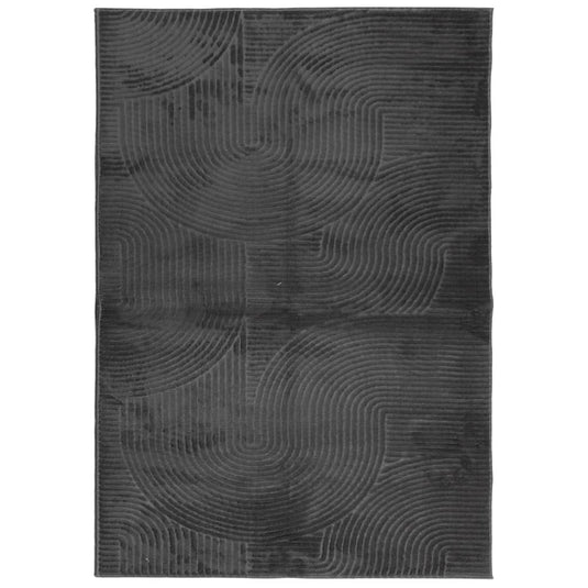 Vidaxl vloerkleed iza laagpolig scandinavisch 160x230 cm antraciet