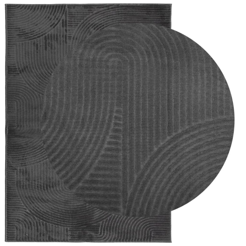 Load image into Gallery viewer, Vidaxl vloerkleed iza laagpolig scandinavisch 160x230 cm antraciet
