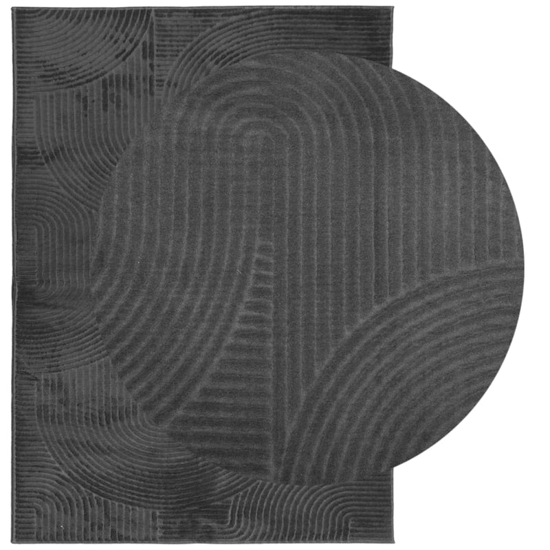 Load image into Gallery viewer, Vidaxl vloerkleed iza laagpolig scandinavisch 200x280 cm antraciet
