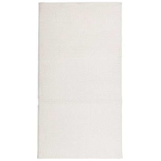 Vidaxl vloerkleed iza laagpolig scandinavisch 80x150 cm crèmekleurig