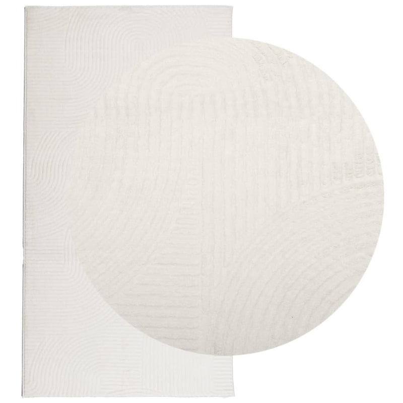 Load image into Gallery viewer, Vidaxl vloerkleed iza laagpolig scandinavisch 80x150 cm crèmekleurig
