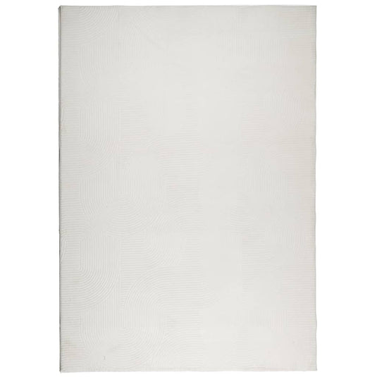 Vidaxl vloerkleed iza laagpolig scandinavisch 120x170 cm crèmekleurig