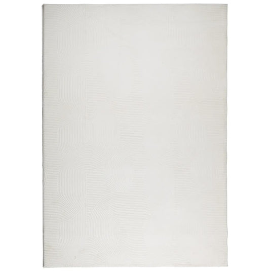 Vidaxl vloerkleed iza laagpolig scandinavisch 140x200 cm crèmekleurig