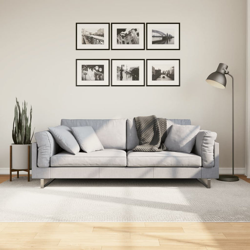 Load image into Gallery viewer, Vidaxl vloerkleed iza laagpolig scandinavisch 160x230 cm crèmekleurig
