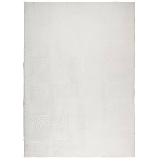 Vidaxl vloerkleed iza laagpolig scandinavisch 240x340 cm crèmekleurig