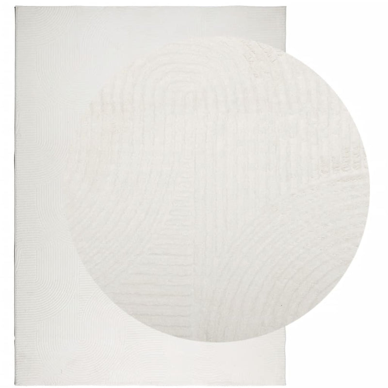 Load image into Gallery viewer, Vidaxl vloerkleed iza laagpolig scandinavisch 240x340 cm crèmekleurig
