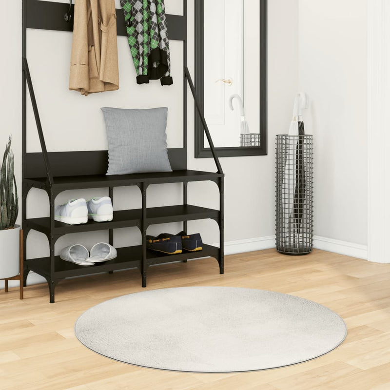 Load image into Gallery viewer, Vidaxl vloerkleed iza laagpolig scandinavisch ø 100 cm crèmekleurig
