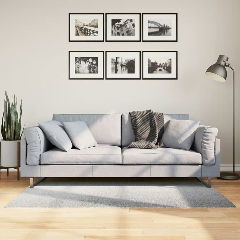 Load image into Gallery viewer, Vidaxl vloerkleed iza laagpolig scandinavisch 80x150 cm grijs

