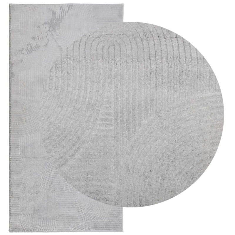 Load image into Gallery viewer, Vidaxl vloerkleed iza laagpolig scandinavisch 100x200 cm grijs

