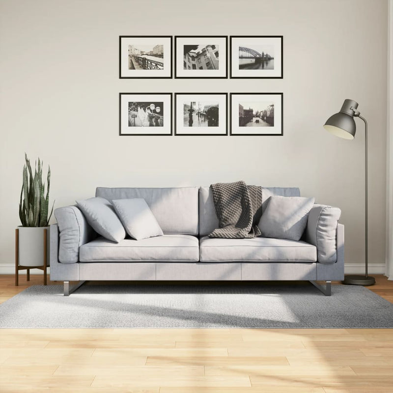 Load image into Gallery viewer, Vidaxl vloerkleed iza laagpolig scandinavisch 100x200 cm grijs
