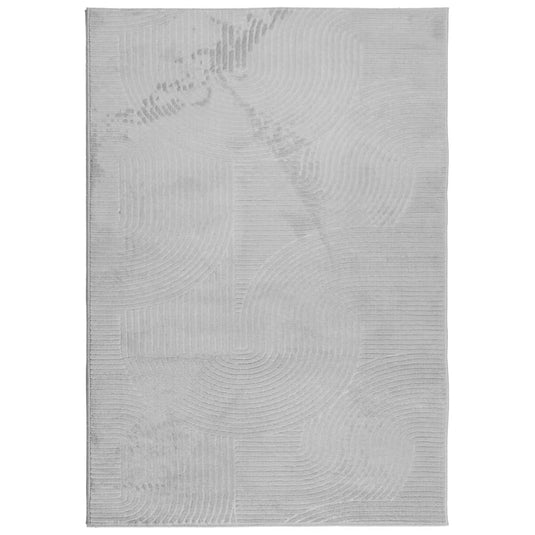 Vidaxl vloerkleed iza laagpolig scandinavisch 120x170 cm grijs