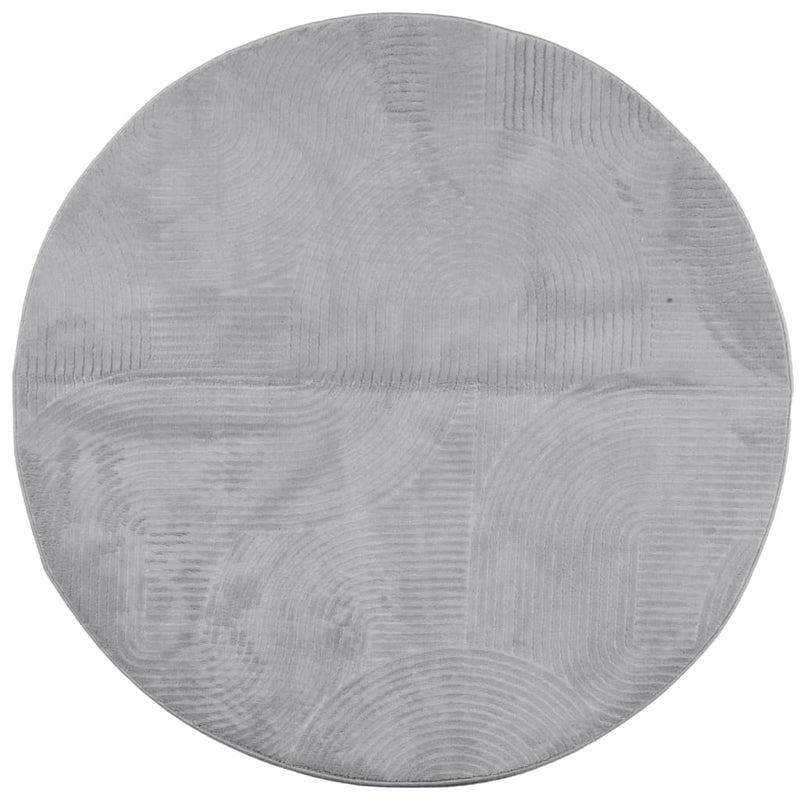 Load image into Gallery viewer, Vidaxl vloerkleed iza laagpolig scandinavisch ø 80 cm grijs
