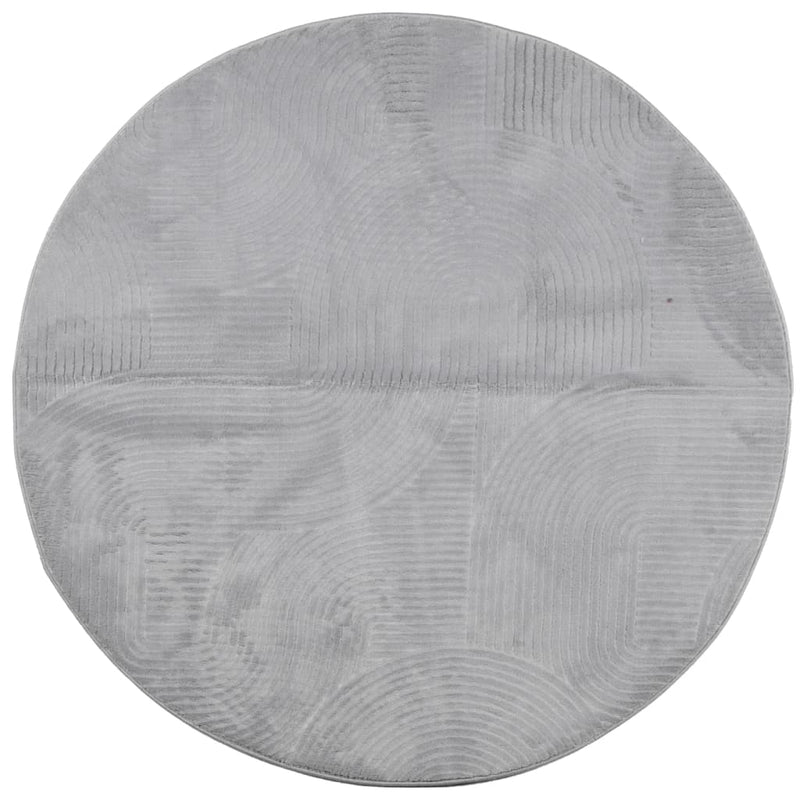 Load image into Gallery viewer, Vidaxl vloerkleed iza laagpolig scandinavisch ø 100 cm grijs
