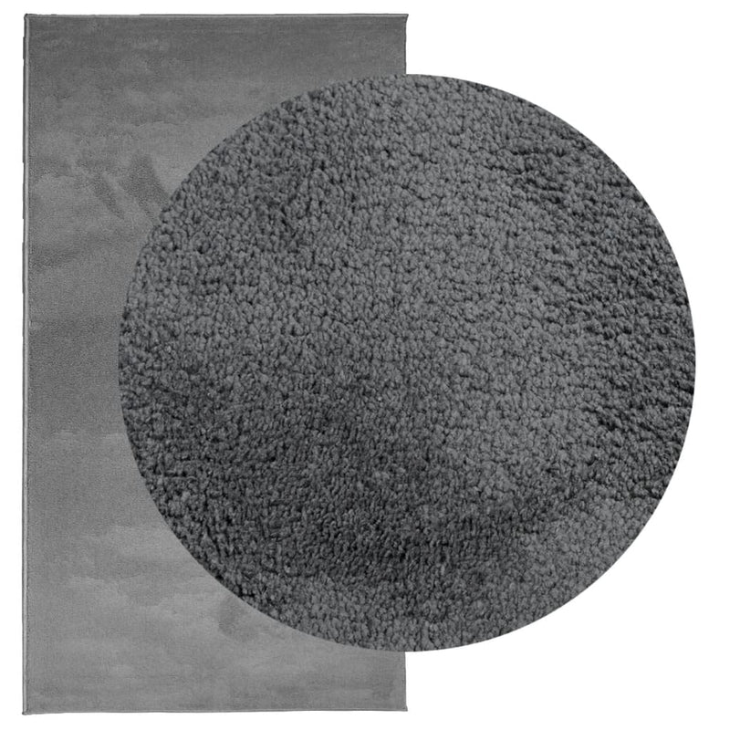 Load image into Gallery viewer, Vidaxl vloerkleed oviedo laagpolig 60x110 cm antracietkleurig
