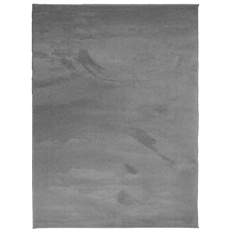 Load image into Gallery viewer, Vidaxl vloerkleed oviedo laagpolig 240x340 cm antracietkleurig
