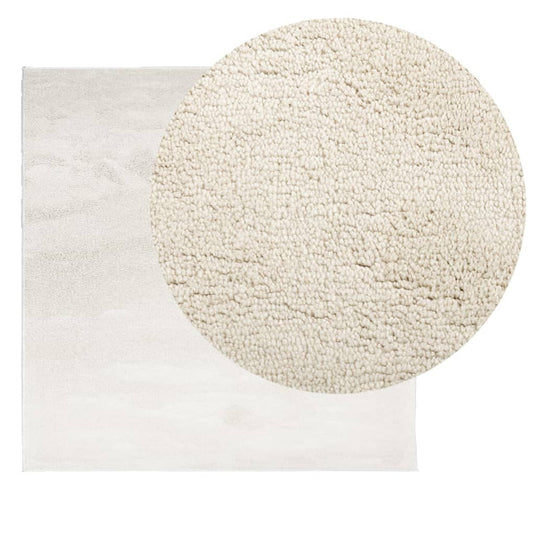 Vidaxl vloerkleed oviedo laagpolig 200x200 cm beige