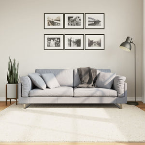 Vidaxl vloerkleed oviedo laagpolig 200x200 cm beige