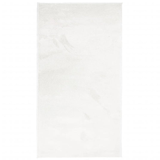 Vidaxl vloerkleed oviedo laagpolig 60x110 cm crèmekleurig