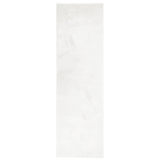 VidaXL Vloerkleed OVIEDO laagpolig 80x250 cm crèmekleurig