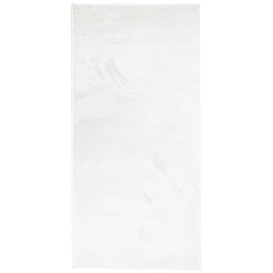 Vidaxl vloerkleed oviedo laagpolig 100x200 cm crèmekleurig