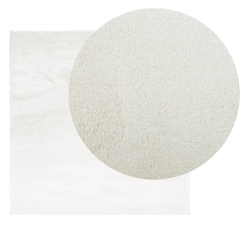 Load image into Gallery viewer, Vidaxl vloerkleed oviedo laagpolig 160x160 cm crèmekleurig
