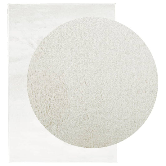 Vidaxl vloerkleed oviedo laagpolig 200x280 cm crèmekleurig