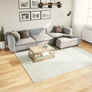 Vidaxl vloerkleed oviedo laagpolig 240x240 cm crèmekleurig
