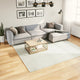 Vidaxl vloerkleed oviedo laagpolig 240x240 cm crèmekleurig