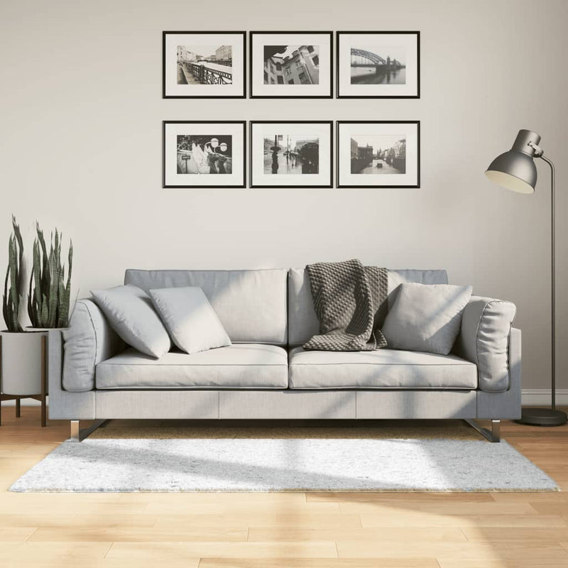 Load image into Gallery viewer, Vidaxl vloerkleed oviedo laagpolig 80x150 cm grijs
