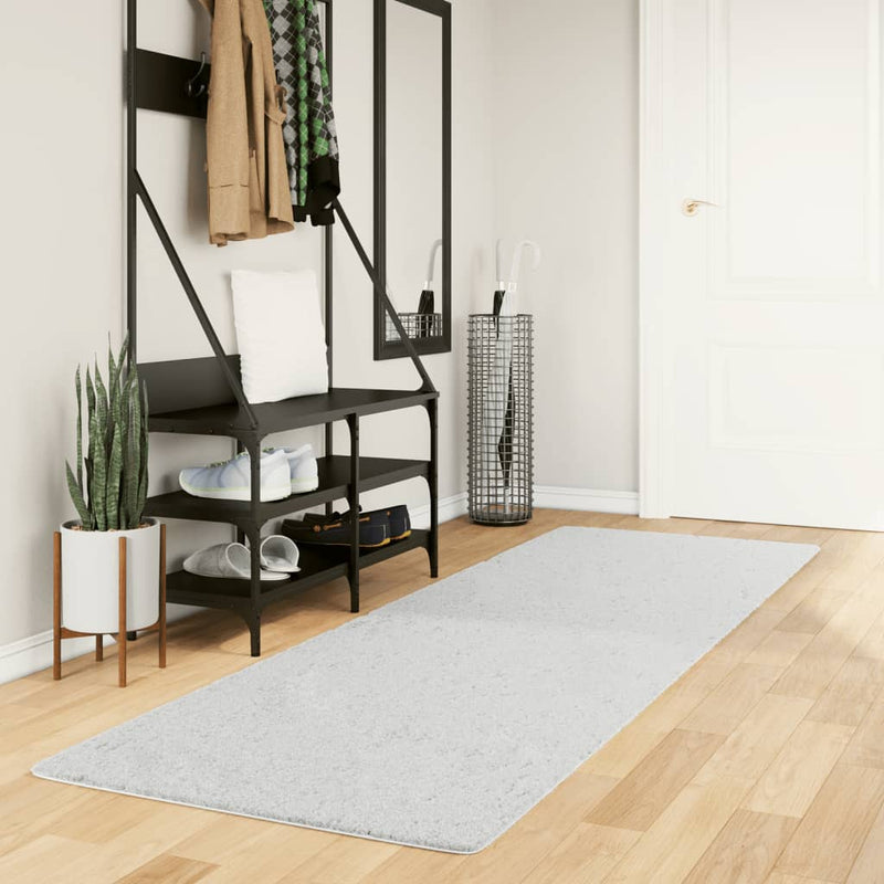 Load image into Gallery viewer, Vidaxl vloerkleed oviedo laagpolig 80x250 cm grijs
