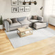 Vidaxl vloerkleed oviedo laagpolig 200x280 cm grijs