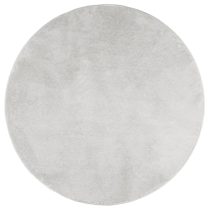 Load image into Gallery viewer, Vidaxl vloerkleed oviedo laagpolig ø 160 cm grijs
