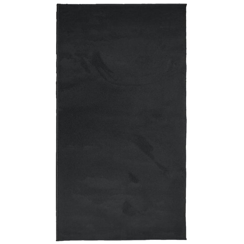 Load image into Gallery viewer, Vidaxl vloerkleed oviedo laagpolig 80x150 cm zwart
