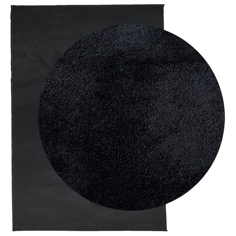 Load image into Gallery viewer, Vidaxl vloerkleed oviedo laagpolig 120x170 cm zwart
