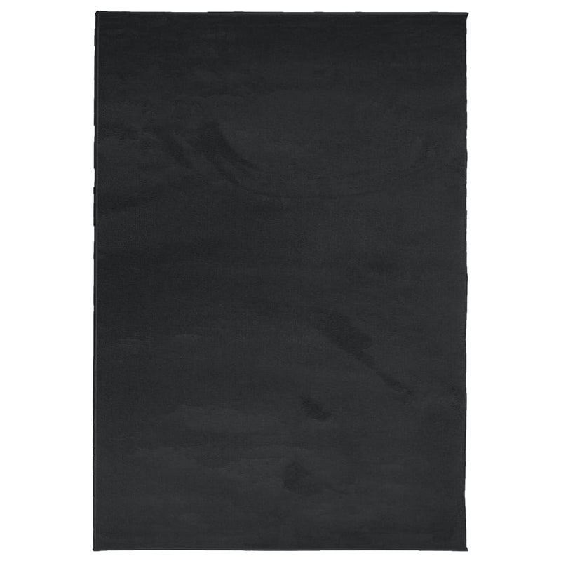 Load image into Gallery viewer, Vidaxl vloerkleed oviedo laagpolig 140x200 cm zwart
