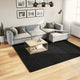 Vidaxl vloerkleed oviedo laagpolig 240x240 cm zwart