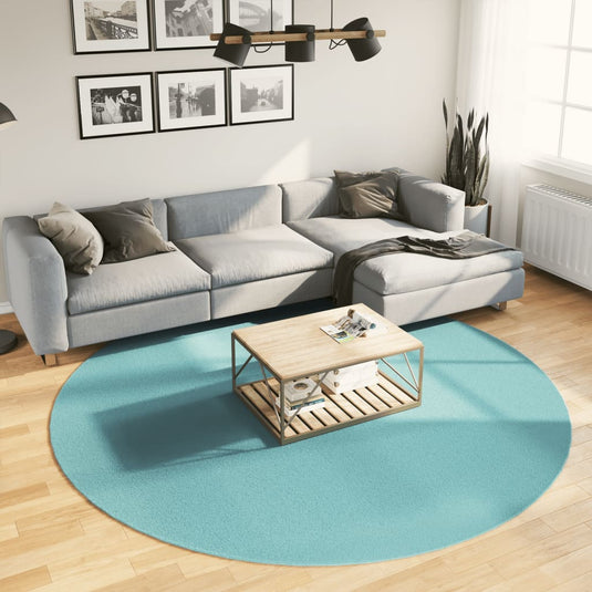 Vidaxl vloerkleed oviedo laagpolig ø 240 cm groen