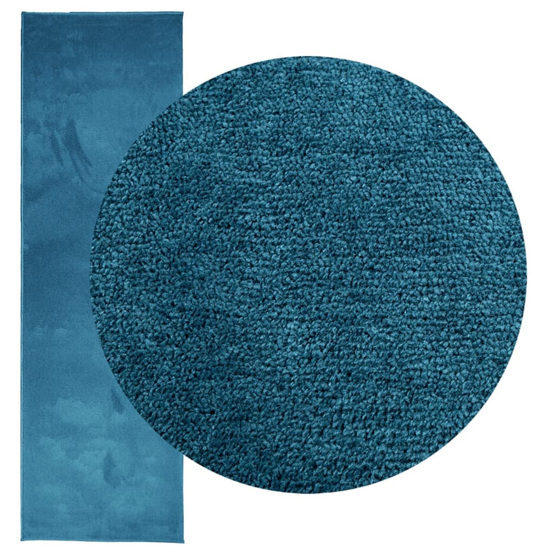 Load image into Gallery viewer, Vidaxl vloerkleed oviedo laagpolig 80x250 cm turquoise
