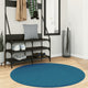 Vidaxl vloerkleed oviedo laagpolig ø 120 cm turquoise