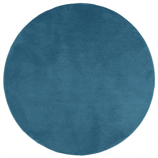 Vidaxl vloerkleed oviedo laagpolig ø 160 cm turquoise