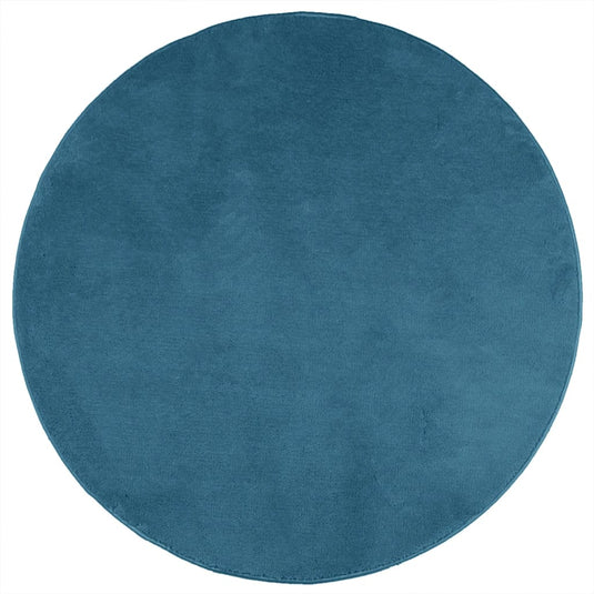 Vidaxl vloerkleed oviedo laagpolig ø 200 cm turquoise