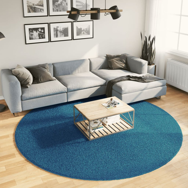 Load image into Gallery viewer, Vidaxl vloerkleed oviedo laagpolig ø 240 cm turquoise
