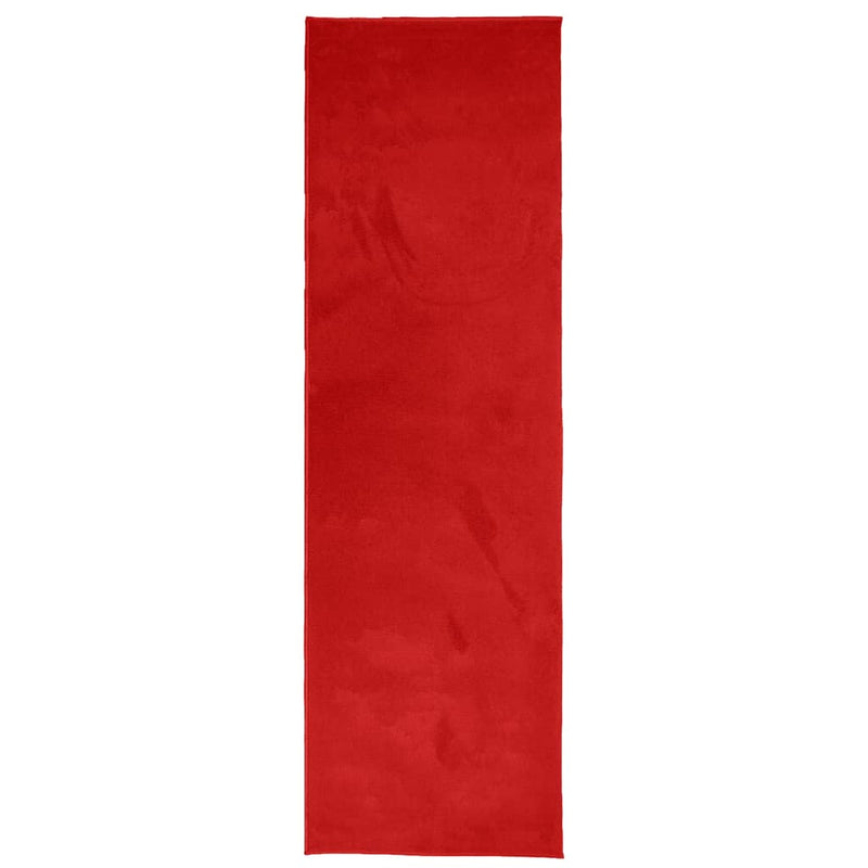 Load image into Gallery viewer, Vidaxl vloerkleed oviedo laagpolig 80x250 cm rood
