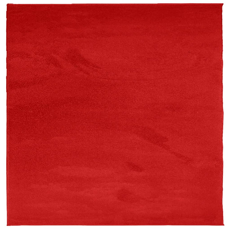 Load image into Gallery viewer, Vidaxl vloerkleed oviedo laagpolig 120x120 cm rood
