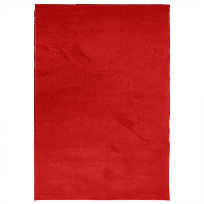 Load image into Gallery viewer, Vidaxl vloerkleed oviedo laagpolig 140x200 cm rood
