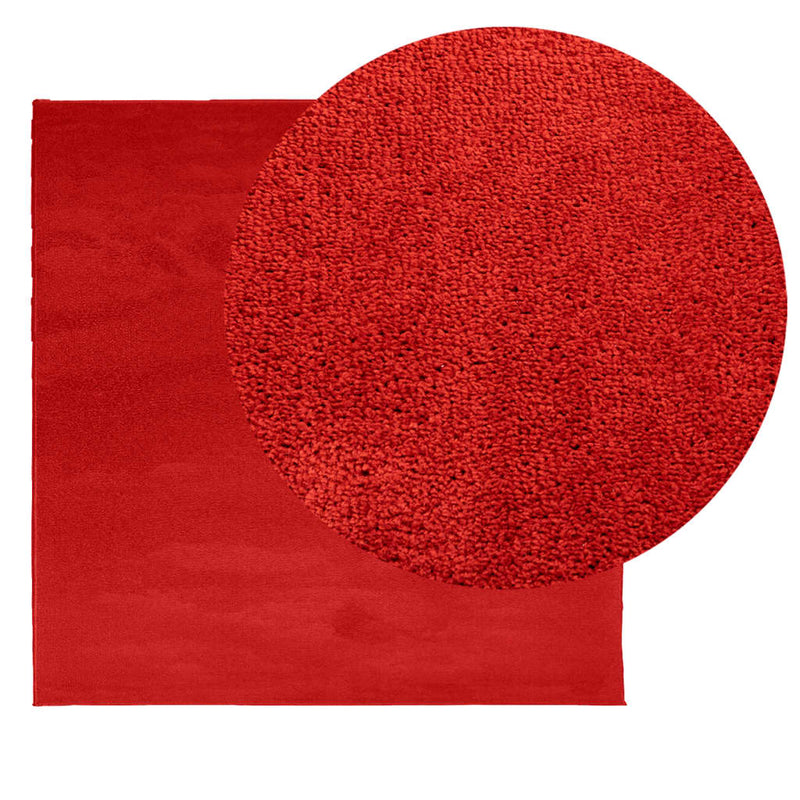 Load image into Gallery viewer, Vidaxl vloerkleed oviedo laagpolig 240x240 cm rood
