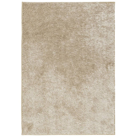 Vidaxl vloerkleed istan hoogpolig glanzend 120x170 cm beige