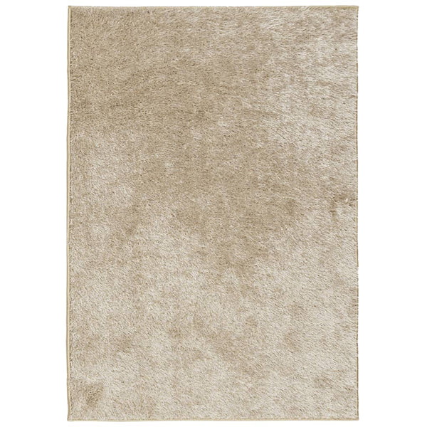 Vidaxl vloerkleed istan hoogpolig glanzend 120x170 cm beige