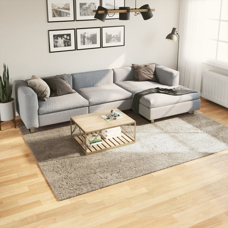 Load image into Gallery viewer, Vidaxl vloerkleed istan hoogpolig glanzend 200x280 cm beige
